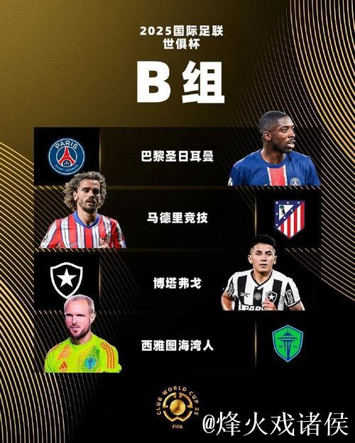 2025世俱杯B组巡礼：死亡之组决斗 巴黎力压马竞